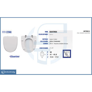 Copriwater in Plastica dal Design Moderno per Sedili WC Aquatonda Standard con Telecomando, per Uso Domestico in Bagno - Product Image 4