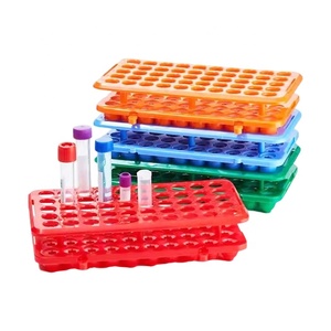 حامل أنابيب بلاستيكي قابل لإعادة الاستخدام للمختبرات بـ 50 فتحة - Product Image 1