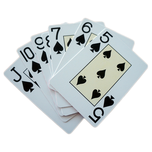 Cartes à jouer de poker <span class=keywords><strong>MOMOKO</strong></span> Poker Club Jumbo Index 100% plastique avec emballage en boîte à fenêtre - Product Image 5