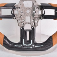 Volant en fibre de carbone véritable en promotion pour Mustang EcoBoost GT Shelby-Mustang GT350 GT350R 2.3L 5.0L 2015-2017