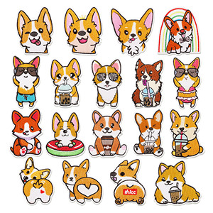 Iron on Embroidery Cute Dog Corgi Patch for Decoration Gift - Product Image 1