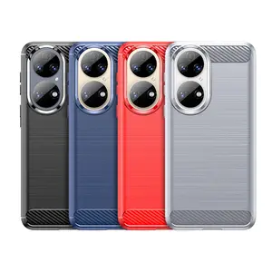 Para <span class=keywords><strong>Huawei</strong></span> Mate <span class=keywords><strong>P50</strong></span> <span class=keywords><strong>Pro</strong></span> 40 <span class=keywords><strong>Pro</strong></span> + Funda de TPU inteligente de lujo Funda de teléfono de fibra de carbono para <span class=keywords><strong>Huawei</strong></span> Mate30 50 <span class=keywords><strong>Pro</strong></span> - Product Image 2
