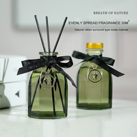 Diffuseur de parfum d'ambiance en verre de 150 ml, huiles essentielles personnalisées de haute qualité, parfum longue durée, diffuseur à bâtonnets