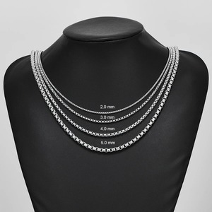 <span class=keywords><strong>Cadena</strong></span> de Acero Inoxidable de 2mm/3mm/4mm/5mm/6mm de Grosor, Estilo Clásico, para Hombre y Mujer, de 14 a <span class=keywords><strong>40</strong></span> Pulgadas - Product Image 4