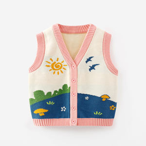 <span class=keywords><strong>Gilet</strong></span> en coton personnalisé pour enfants, filles et garçons, vêtements <span class=keywords><strong>tricot</strong></span>és pour bébés, vêtements décontractés pour enfants, <span class=keywords><strong>gilet</strong></span> en <span class=keywords><strong>tricot</strong></span> - Product Image 6