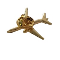Badges de col de t-shirt, Cadeaux, Pince à papillon en métal, Mini-badges d'aviation 3D, Emblèmes d'avion en émail, Épingles de revers d'avion