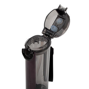 PINKAH Nouveau Lancement 650ml 22 OZ Sans Bpa Forme Carrée Double Couvercle Conception En Plastique Tritan Paille Bouteille D'eau avec Sangle - Product Image 2