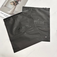 Sacs d'emballage en plastique transparent noir personnalisés avec fermeture éclair, sacs de gros pour vêtements, sacs à fermeture éclair givrés avec logo, pochettes pour vêtements