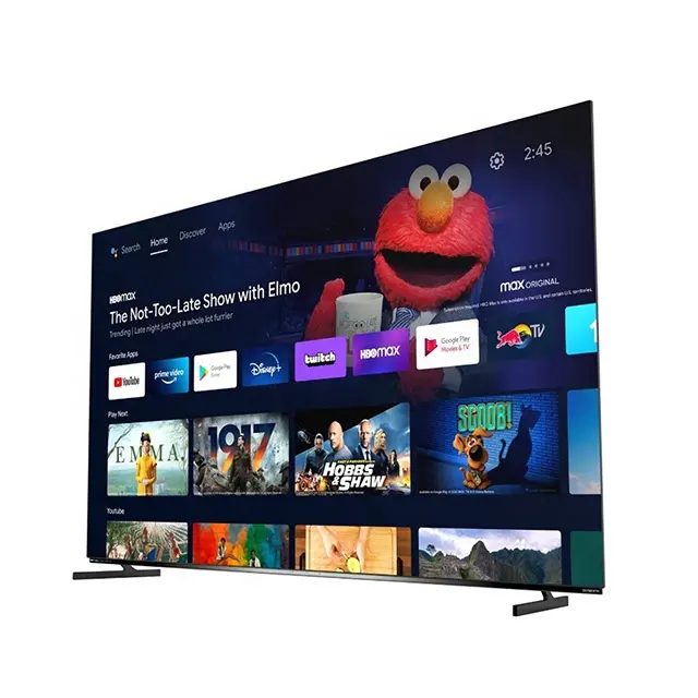 Com o Google Alexia Oled Frameless Televisão LCD Guangdong Hotel TV 65 Polegada 55 Polegada 4k Uhd Smart Oled TV LED Preto HDMI 500 Nits