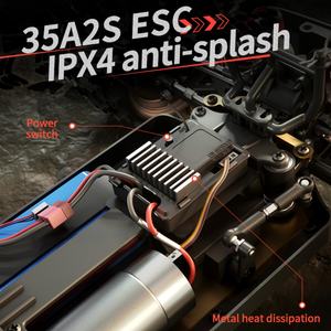 SJY-Q146 2.4G 4WD Coche de Carreras RC Eléctrico de Alta Velocidad 40KM/H con Control Remoto, Antisalpicaduras, Motor 390 con Escobillas - Product Image 6