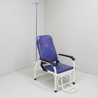 Chaise d'accompagnement médical de luxe pliable pour patient, convertible en lit d'hôpital