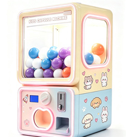 Distributeur de capsules en plastique rechargeable à monnayeur pour enfants, idéal pour les centres de jeux et les centres commerciaux