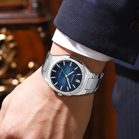CURREN jam tangan 8456 tahan air olahraga bisnis mode pergelangan tangan klasik tali baja tahan karat tangan bercahaya reloj montre jam tangan pria