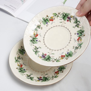 <b>Coffee</b> Cup and Saucer <b>Set</b> Ceramic Cup <b>Gift</b> Grapevine Pattern Ceramic Factory Wholesale European Business <b>Gifts</b> Nordic Mug - Product Image 3