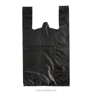 Sac de shopping pliable et durable en HDPE/LDPE, type gilet, peu encombrant, portable, facile à transporter, écologique pour les voyages et le rangement - Product Image 2