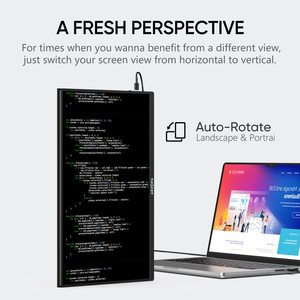 5% את 13.3 אינץ '2k מסך מגע 10k נייד USB נקודות צג משחק עם כוח משיכה חיישן אוטומטי סיבוב - Product Image 5