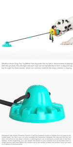 Giocattolo da masticare per cani con ventosa interattiva - Product Image 6