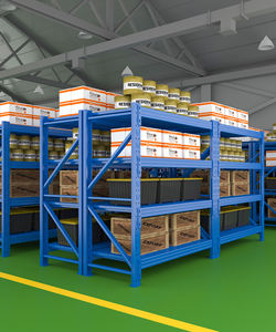 Système de rayonnage industriel robuste pour entrepôt, rayonnage à palettes en acier pour usine et entrepôt logistique - Product Image 2