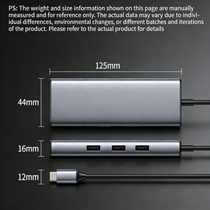 <span class=keywords><strong>Adaptateur</strong></span> OTG Type-C Mâle 1516 Convertisseur USB C avec Sortie DC 2.0 Protection OTP en Alliage d'Aluminium pour Téléphones Mobiles (En Stock) - Product Image 5