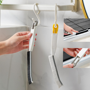 Multi Functional Crevice <b>Brush</b> With Tweezers Nylon Bristles For Bathroom Floor And Toilet <b>Cleaning</b> - Product Image 1