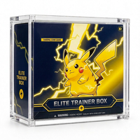 Boîtier de protection moderne et écologique en acrylique cristallin à aimant puissant pour boîte d'entraînement Elite (ETB) et collection TCG