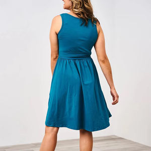 Robe de maternité personnalisée en modal doux uni avec accès à l'allaitement vêtements de <span class=keywords><strong>grossesse</strong></span> décontractés coupe ample pour maman - Product Image 3