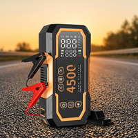 Inflador de Neumáticos Portátil ABS, Monitor de Presión de Neumáticos Inalámbrico, Arrancador de Batería de Coche para Uso de Emergencia, Manómetro Digital
