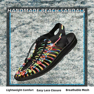 Sandalias Ligeras Hechas a Mano para Exteriores, Primavera, Invierno, Verano, Playa, Talla Grande, Hombre, Mujer, Casual, Estilo Vietnamita, Romano - Product Image 4