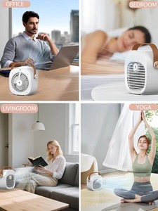 Enfriador de Aire Portátil Recargable por USB, Ventilador de Nebulización, Mini Enfriador Evaporativo de Escritorio - Product Image 6