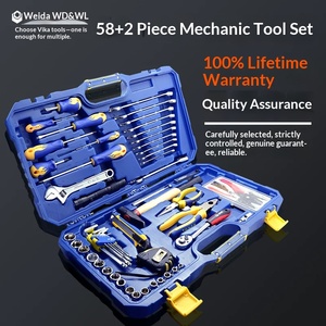 Juego de Herramientas Mecánicas Profesionales WEIDA de 60 Piezas-W09516, Kit de Reparación de Automóviles <span class=keywords><strong>Manual</strong></span>, Caja de Herramientas, Llaves, Herramientas Manuales (Garantía de 3 Años) - Product Image 4