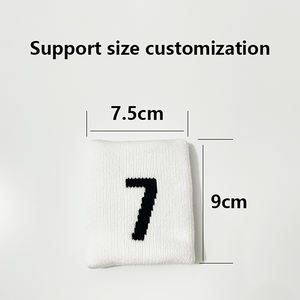 לוגו מותאם אישית jacquard סטרית בד פוליאסטר כושר כדורסל ריצה sweatband סט - Product Image 5