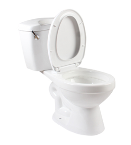 WC in <span class=keywords><strong>Ceramica</strong></span> Moderno a Due Pezzi, Allungato, con Scarico Sifonico a Doppio Flusso, Montaggio a Pavimento, per Bagno/Lavabo, Prodotto in Cina - Product Image 3