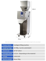 Machine de remplissage automatique 999g pour sachets de thé, graines, aliments, céréales, poudre, noix, haricots, particules, café, riz, maïs