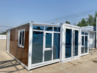 Maisonnette préfabriquée modulaire moderne, extensible et pliable, pour le glamping, les hôtels et les Airbnb