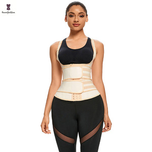 Double contrôle du ventre Body Shaper <span class=keywords><strong>Fajas</strong></span> Colombians Latex Sashes 25 Steel Boned Waist Trainer Slimming Girdle With Vest for Woman - Product Image 6