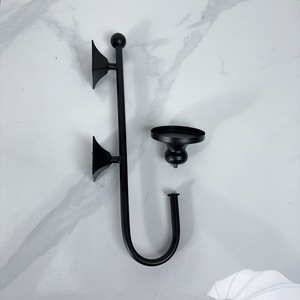 Wall Mounted Candle Holder Iron <b>Black</b> Home Decoration Durable Metal <b>Candlestick</b> - Product Image 4