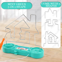 Minuterie électrique pour parc d'attraction intérieur Jouet interactif à réaction aux chocs Mini 3 1 Buzz Wire Maze Challenging Competitive Family Game