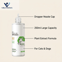 Eau de soin dentaire pour animaux de compagnie 250ml – Rafraîchisseur d'haleine pour chiens et chats, prévention du tartre, additif quotidien, formule douce à base d'extraits végétaux