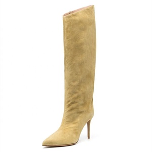 Stiletto Women's Boots Fashion Autumn Winter Shoes Daily Wear <b>Knee</b> <b>High</b> Boots Wholesale Tie Dye Stone Print <b>High</b> Heel Calf Boots - Product Image 4