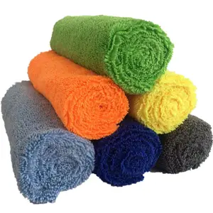 40*40cm Edgeless Microfiber High/low Pile Towel Long Short Polishing Wax Towel Clean Cloth