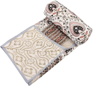 Couvre-lit matelassé en coton imprimé – Motif Paisley traditionnel pour la décoration de chambre, la literie domestique et la vente en gros - Product Image 3