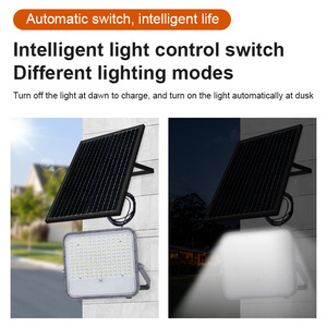 Kcd an ninh dẫn lũ ánh sáng sân vận động sáng không dây chiếu sáng 6500K tường <span class=keywords><strong>360</strong></span> độ 50W-300W năng lượng mặt trời đèn pha - Product Image 3