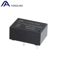 Relais TONGLING 16A 250VAC T76 4 broches, relais scellé TL-T76-12VDC-S-H