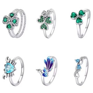 Anillo de Eternidad de Plata de Ley 925 para Mujer, Diseño de Estrella de Luciérnaga, Apilable, Romántico, para Boda, Día de San Valentín, 2025 - Product Image 2