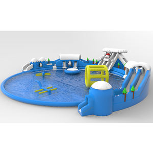 Glissière d'eau gonflable avec piscines Jouets d'eau de natation Piscines Parc aquatique gonflable - Product Image 5