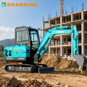 SHANDING จัดส่งฟรี รถขุดขนาดเล็ก 3 ตัน มาตรฐานไอเสียยูโร 5 เครื่องยนต์คูโบต้า รถขุดตีนตะขาบขนาดเล็ก 1 ตัน/2 ตัน สำหรับขาย - Product Image 1