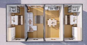 Casa Contenedor Desmontable Económica <span class=keywords><strong>en</strong></span> Oferta, Habitación Móvil, Casa Contenedor con Cocina y Baño - Product Image 2