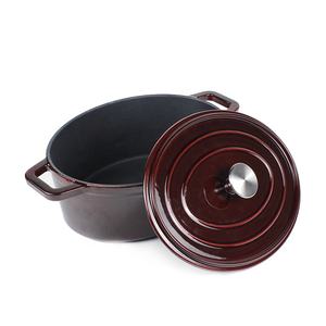 <span class=keywords><strong>Cocotte</strong></span> de cuisine en fonte émail, modèle vin rouge bordeaux, réchaud ovale, <span class=keywords><strong>four</strong></span> néerlandais - Product Image 3