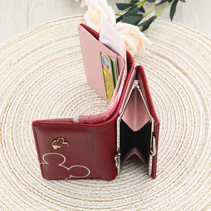 Femmes Portefeuille Court En Cuir PU petit <span class=keywords><strong>Femme</strong></span> Court <span class=keywords><strong>Monnaie</strong></span> Fermeture À Glissière Sac À Main Titulaire de la <span class=keywords><strong>Carte</strong></span> De Crédit - Product Image 4