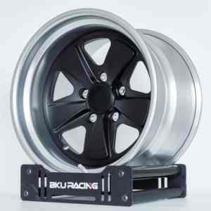 ล้อฟอร์จ 3 ชิ้น Bku สำหรับ Porsche 991 <span class=keywords><strong>Carrera</strong></span> 4S 911 Turbo S 992 GT3 RS ขนาด 17 18 19 นิ้ว ขอบลึกแบบกำหนดเอง ล้ออัลลอยสองสี - Product Image 3